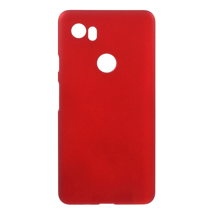 Rubberized PC Hard Case Accessory for Google Pixel XL2 - Red-1