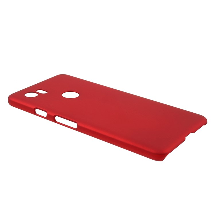 Rubberized PC Hard Case Accessory for Google Pixel XL2 - Red-2