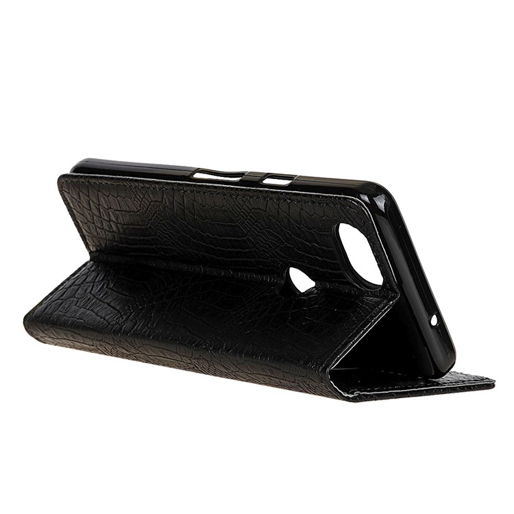 Crocodile Texture PU Leather Stand Wallet Case for Google Pixel 2 - Black-5