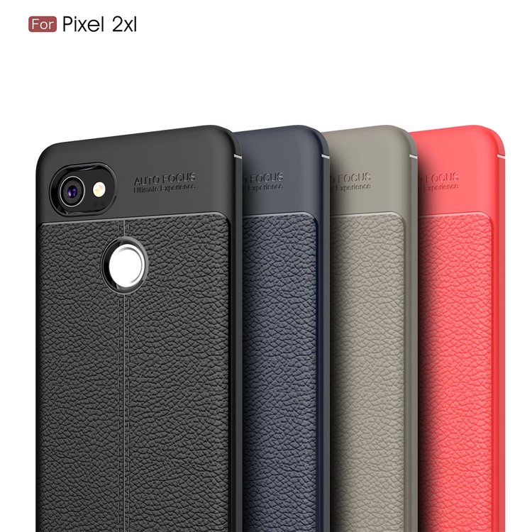 Litchi Grain TPU Phone Cover for Google Pixel XL2 - Black-13