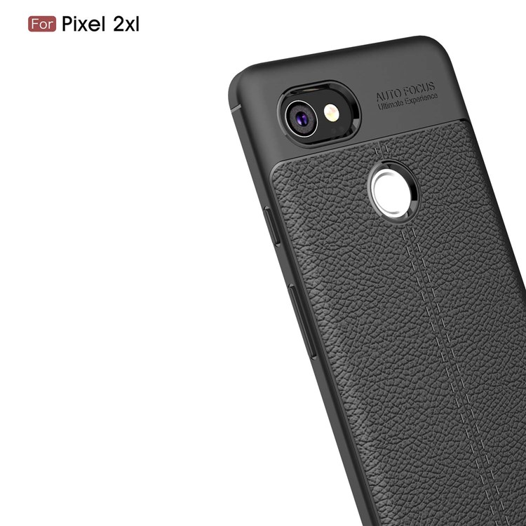 Litchi Grain TPU Phone Cover for Google Pixel XL2 - Black-3