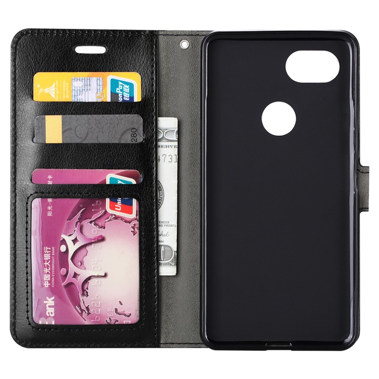 BTRCASE Crazy Horse Leather Wallet Case for Google Pixel 2 - Black-4