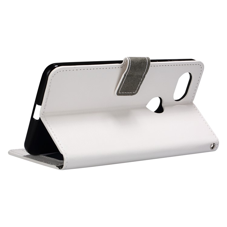 BTRCASE Crazy Horse Leather Wallet Cover for Google Pixel 2 - White-4