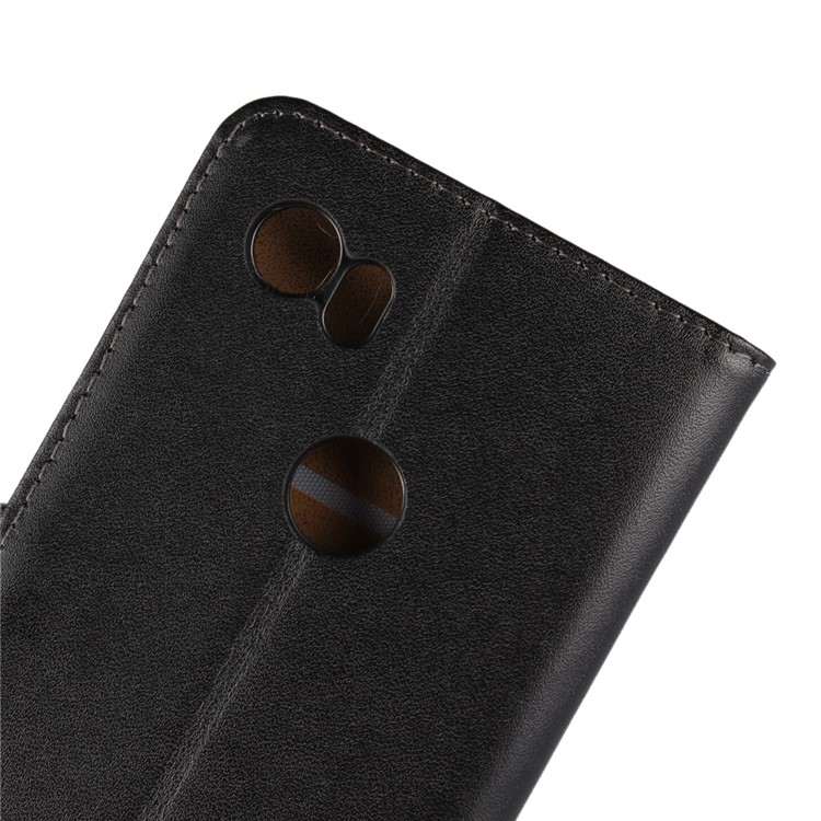Split Leather Wallet Magnetic Cellphone Shell for Google Pixel 2 XL - Black-10