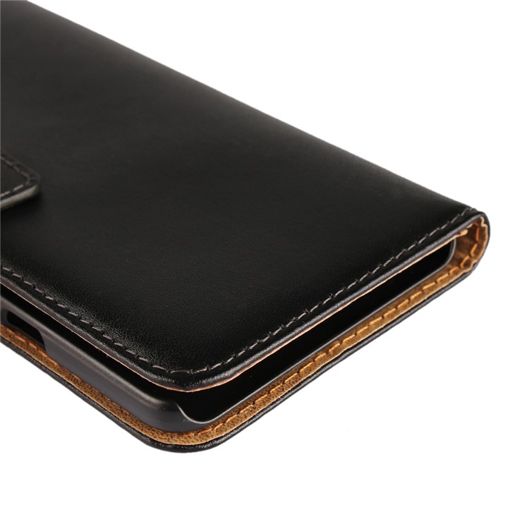 Split Leather Wallet Magnetic Cellphone Shell for Google Pixel 2 XL - Black-12