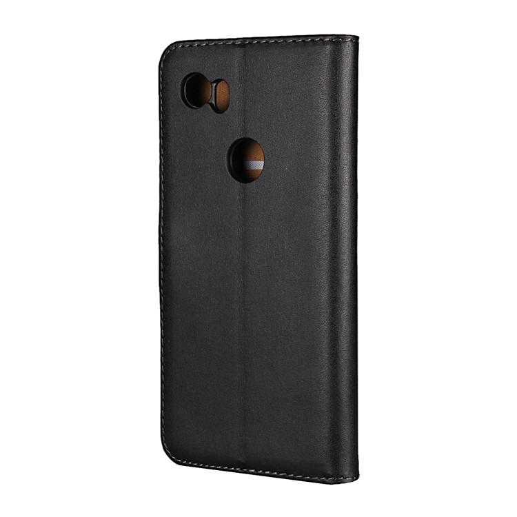 Split Leather Wallet Magnetic Cellphone Shell for Google Pixel 2 XL - Black-4