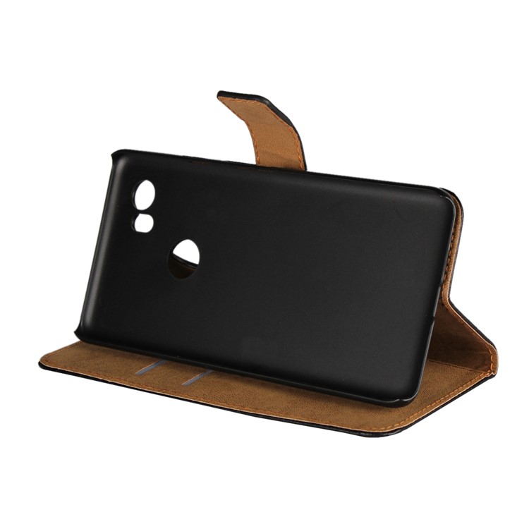 Split Leather Wallet Magnetic Cellphone Shell for Google Pixel 2 XL - Black-5