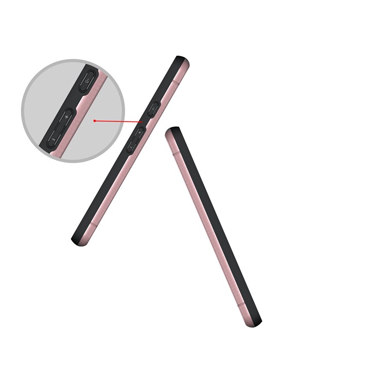 Brushed PC + TPU Hybrid Shell with Kickstand and Card Slot for Google Pixel 2 XL - Rose Gold-9