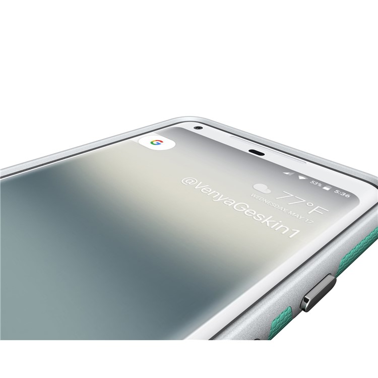 Anti-skid Hybrid PC + TPU Armor Mobile Shell for Google Pixel 2 XL - Cyan-2