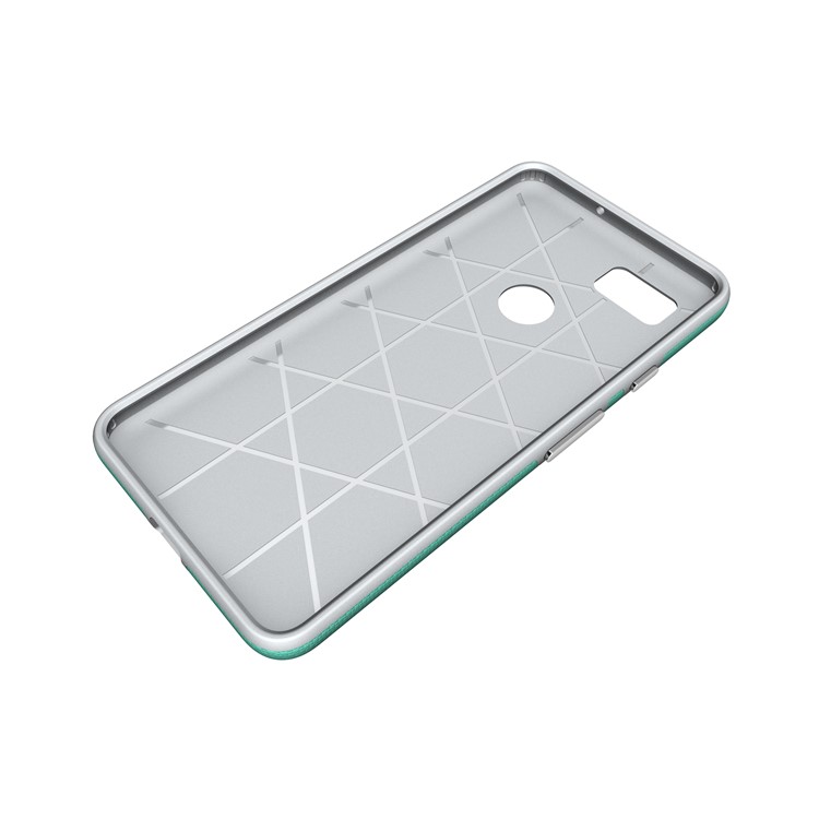 Anti-skid Hybrid PC + TPU Armor Mobile Shell for Google Pixel 2 XL - Cyan-9