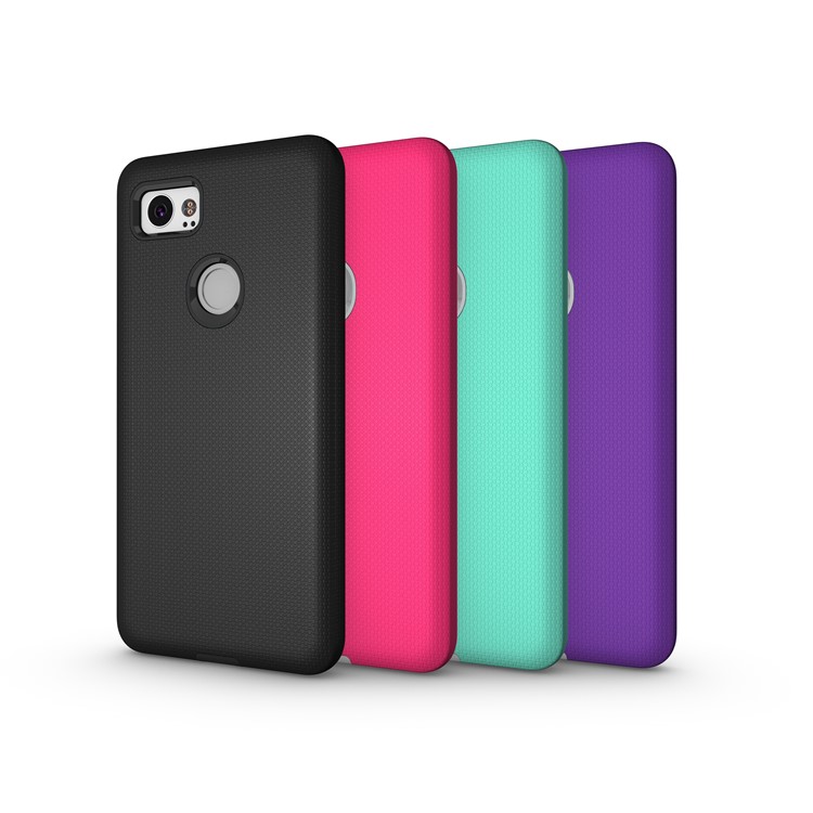 Anti-skid Hybrid PC + TPU Armor Back Casing for Google Pixel 2 XL - Purple-11