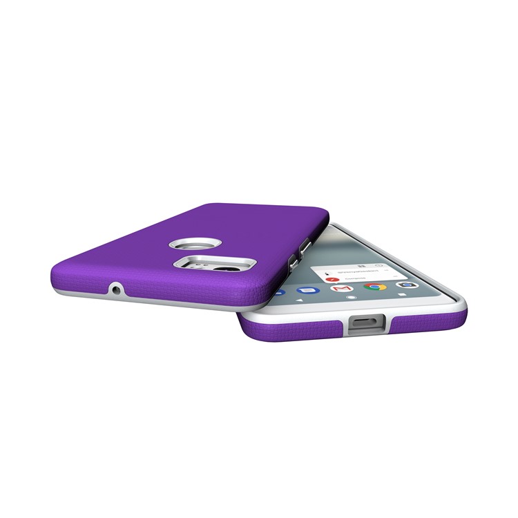 Anti-skid Hybrid PC + TPU Armor Back Casing for Google Pixel 2 XL - Purple-5