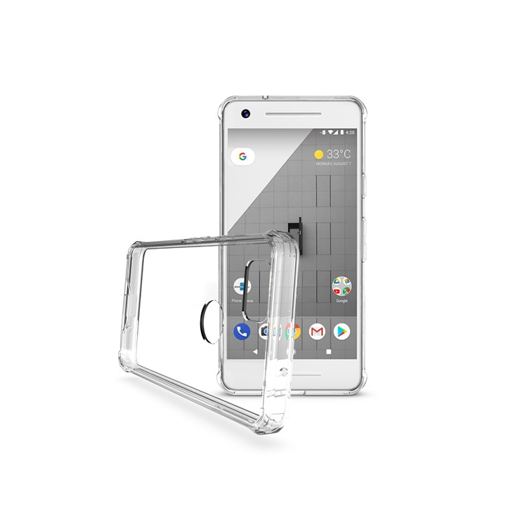 TPU + Transparent Acrylic Protective Mobile Phone Cover for Google Pixel 2 - Transparent-10