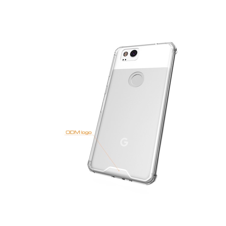 TPU + Transparent Acrylic Protective Mobile Phone Cover for Google Pixel 2 - Transparent-6