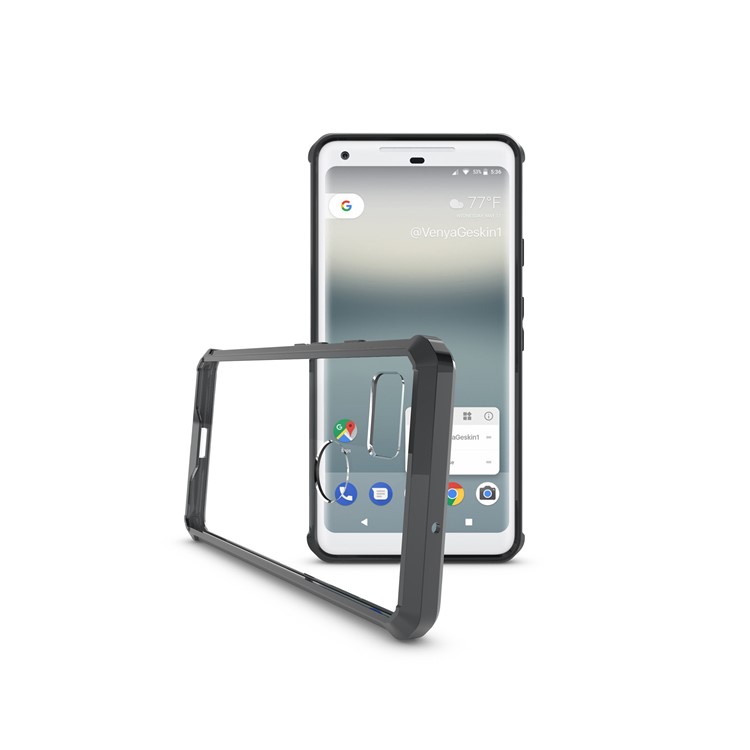 TPU + Transparent Acrylic Protective Mobile Phone Case for Google Pixel 2 XL - Black-10