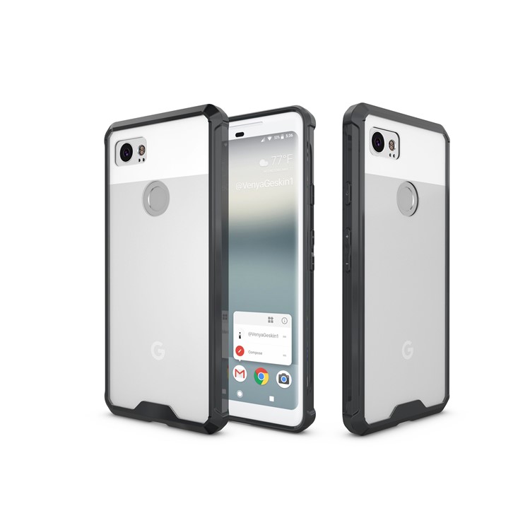 TPU + Transparent Acrylic Protective Mobile Phone Case for Google Pixel 2 XL - Black-11
