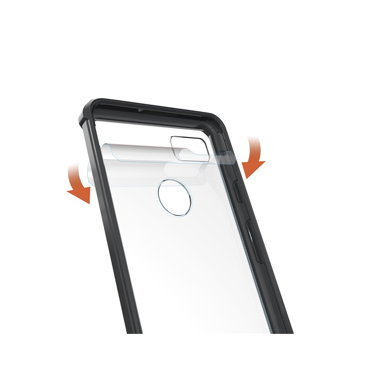 TPU + Transparent Acrylic Protective Mobile Phone Case for Google Pixel 2 XL - Black-5
