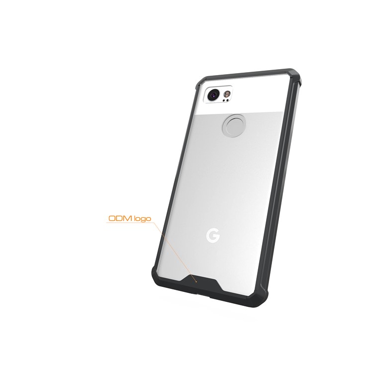 TPU + Transparent Acrylic Protective Mobile Phone Case for Google Pixel 2 XL - Black-6