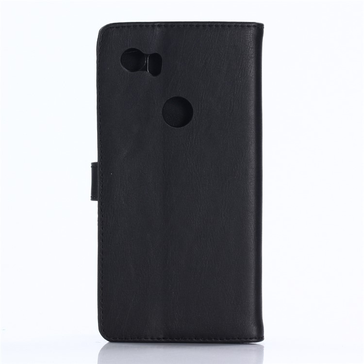 Custodia In Pelle Pazzesca Per Google Pixel 2 - Nero-2
