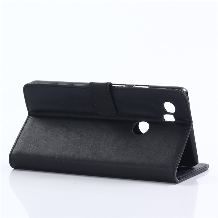 Custodia In Pelle Pazzesca Per Google Pixel 2 - Nero-3