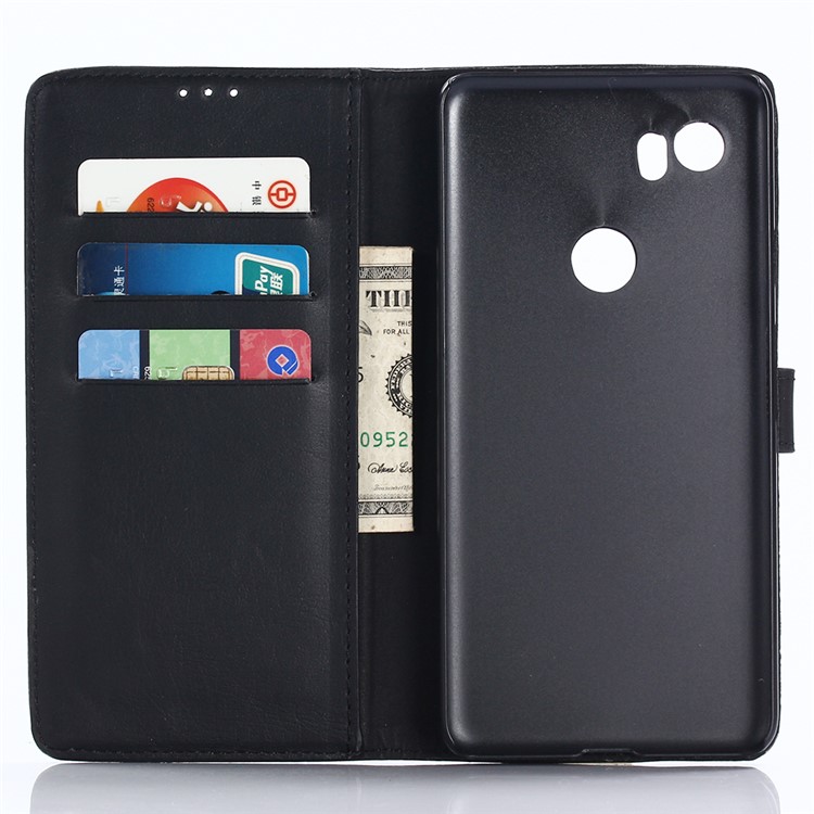 Custodia In Pelle Pazzesca Per Google Pixel 2 - Nero-5