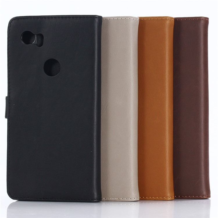 Custodia In Pelle Pazzesca Per Google Pixel 2 - Nero-7