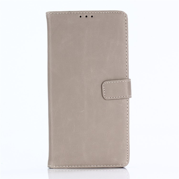 Crazy Horse Wallet Leather Stand Cover for Google Pixel 2 - Khaki-1