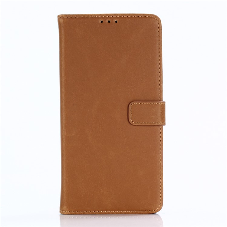 Crazy Horse Magnetic Leather Stand Cover for Google Pixel 2 - Brown-1