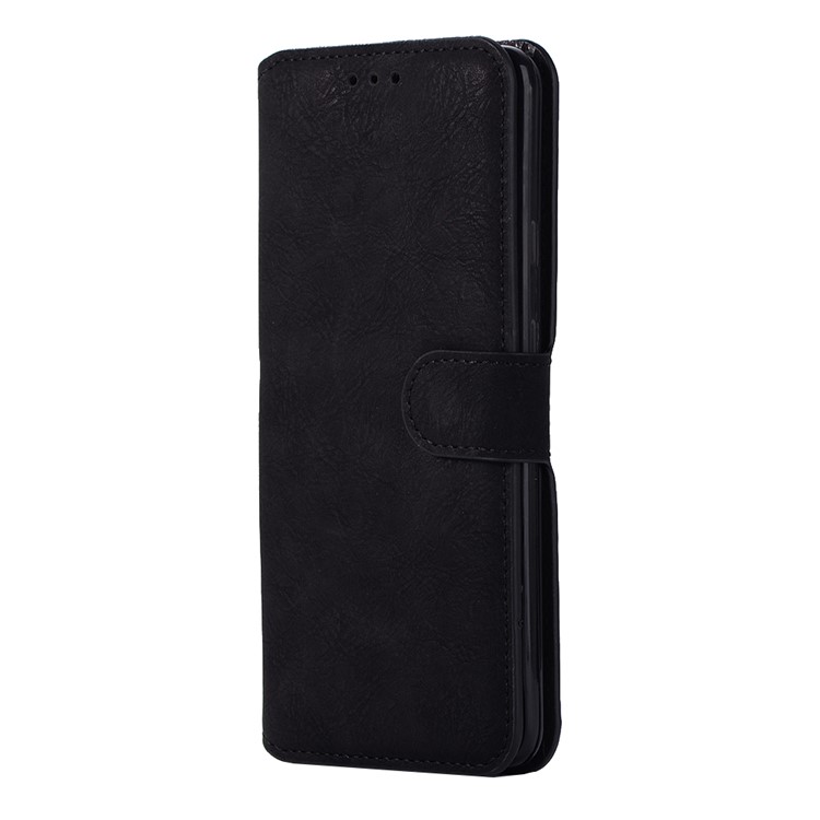 Retro Matte Leather Flip Stand Wallet Mobile Case for Google Pixel 2 XL/XL2 - Black-2
