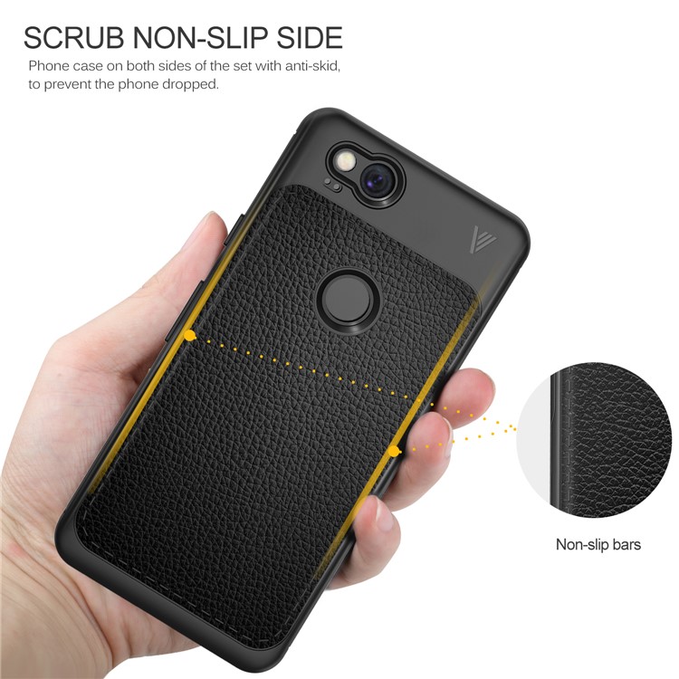 LENUO Gentlemen Series Soft TPU Case for Google Pixel 2 - Black-8