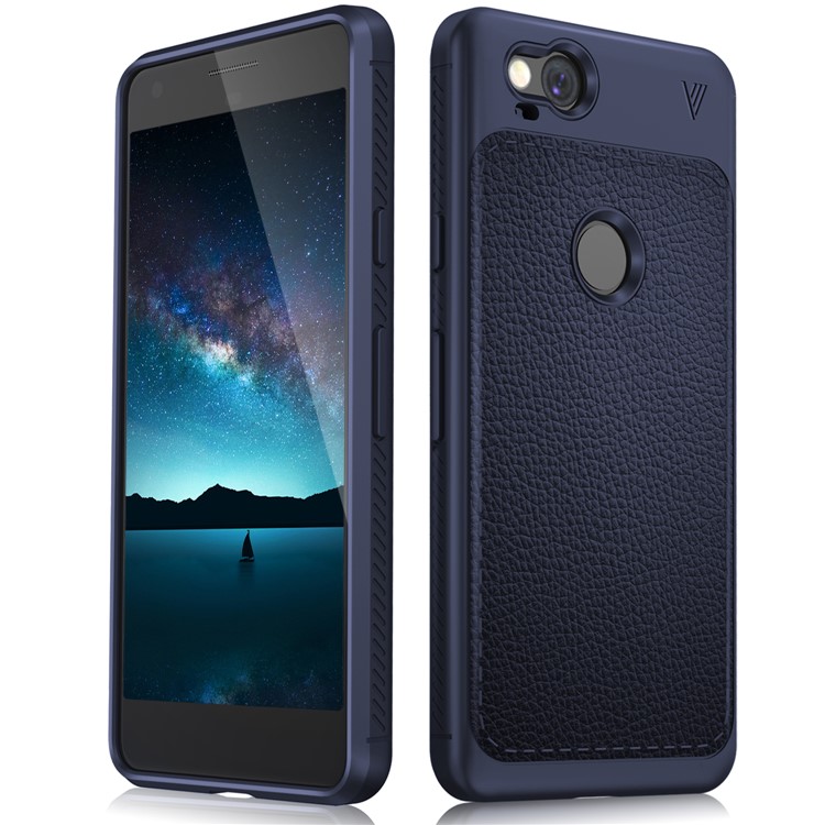 LENUO Gentlemen Series Soft TPU Cover Shell for Google Pixel 2 - Blue-2