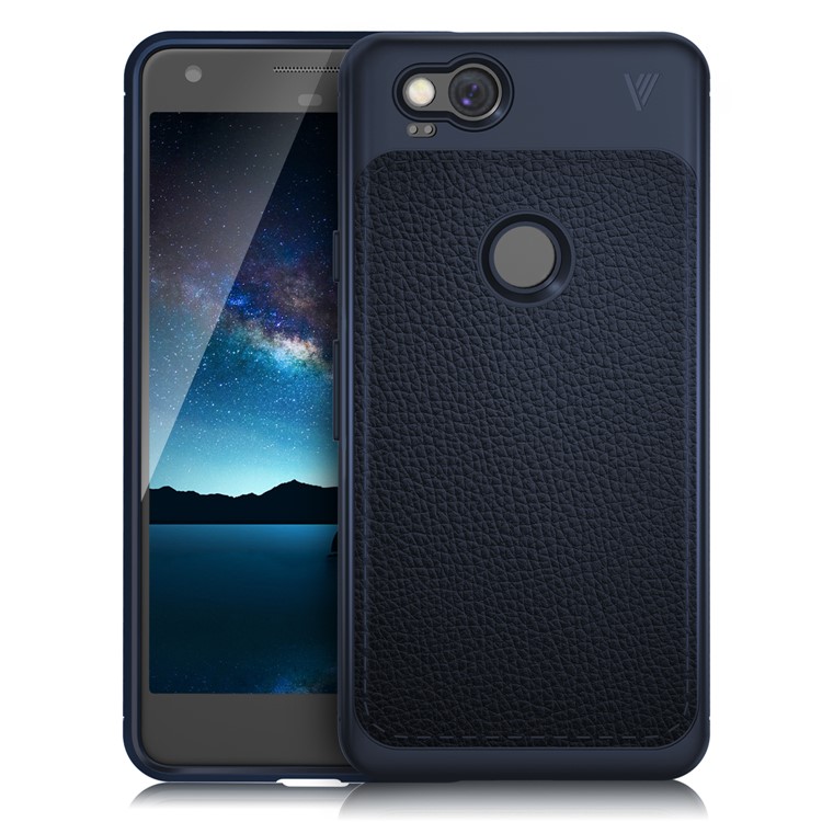 LENUO Gentlemen Series Soft TPU Cover Shell for Google Pixel 2 - Blue-3