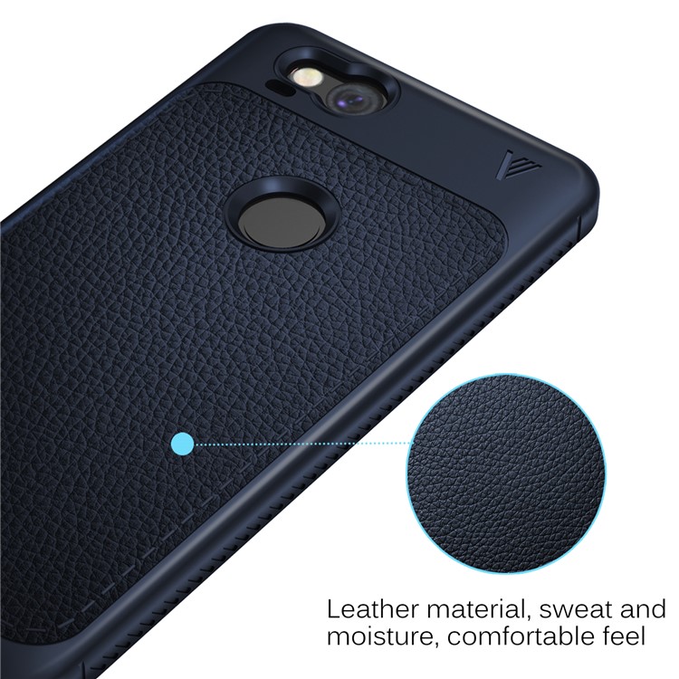 LENUO Gentlemen Series Soft TPU Cover Shell for Google Pixel 2 - Blue-5