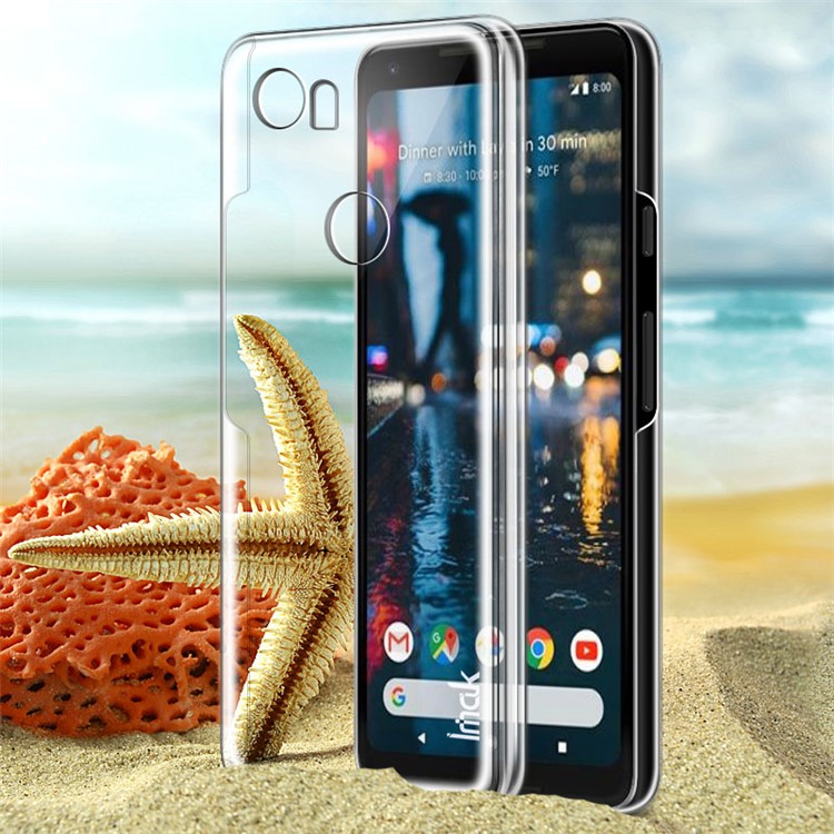 IMAK Crystal Case II Scratch-resistance Clear See-through Hard Case for Google Pixel 2 XL/XL2-3