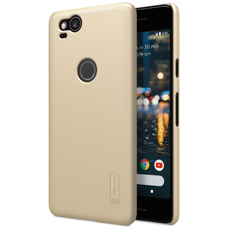 NILLKIN Super Frosted Shield Hard Shell Cover Case for Google Pixel 2 - Gold-1