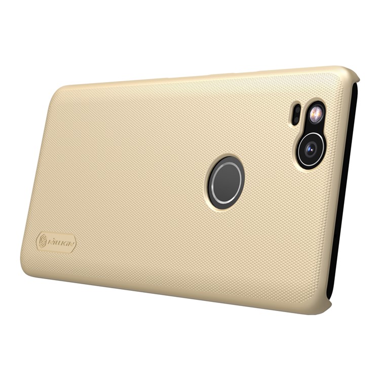 NILLKIN Super Frosted Shield Hard Shell Cover Case for Google Pixel 2 - Gold-6