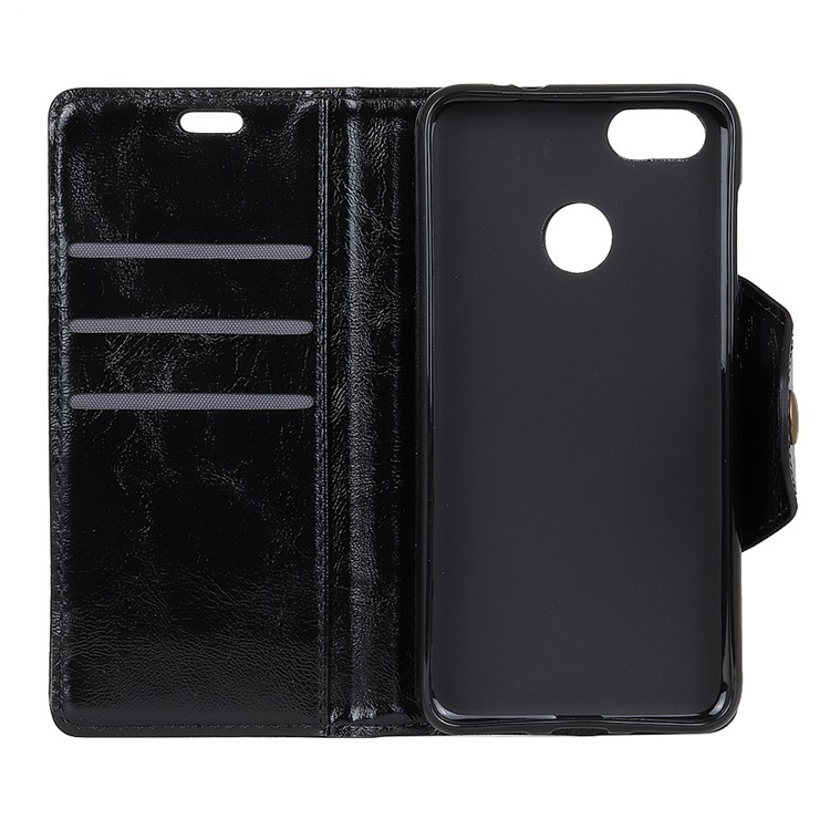 Textured PU Leather Wallet Stand Phone Case for Google Pixel 3 XL/XL3 - Black-3