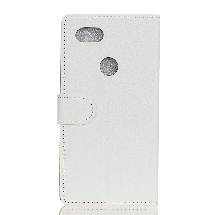 PU Leather Wallet Stand Mobile Phone Case for Google Pixel 3 XL / XL3 - White-3