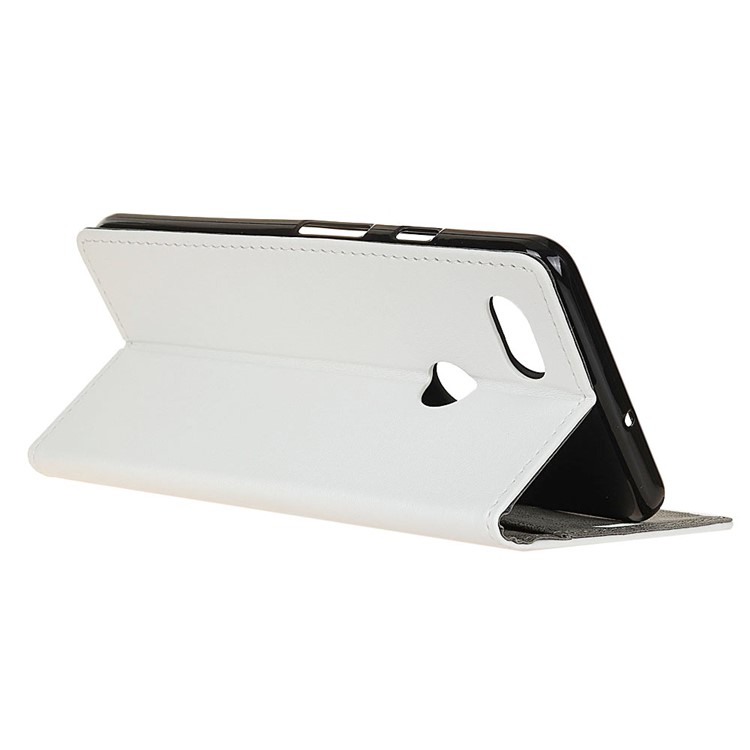 PU Leather Wallet Stand Mobile Phone Case for Google Pixel 3 XL / XL3 - White-5