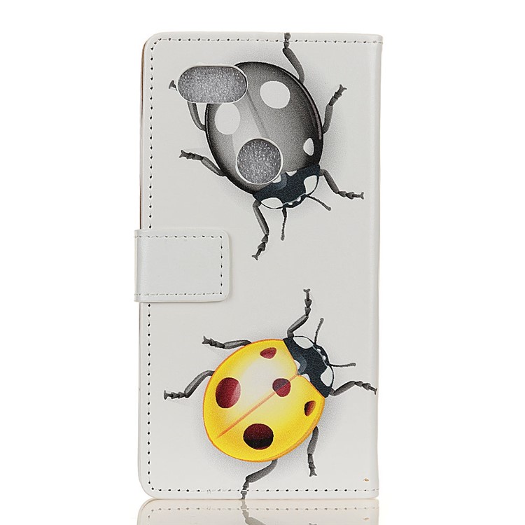 Pattern Printing Stand Wallet Leather Protective Shell for Google Pixel 3 XL / XL3 - Ladybugs-3