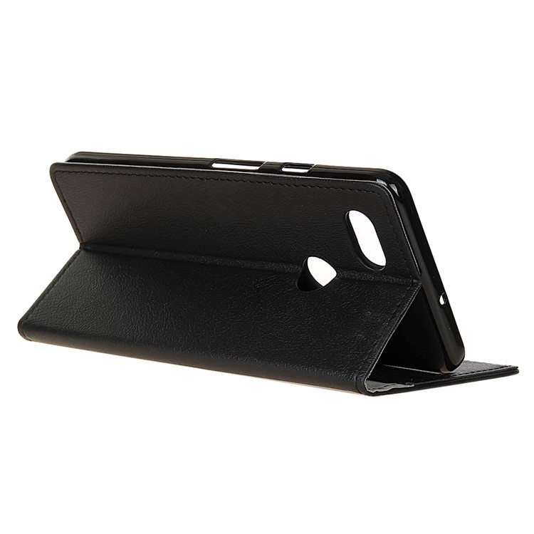 PU Leather Wallet Stand Protective Case for Google Pixel 3 XL / XL3 - Black-4