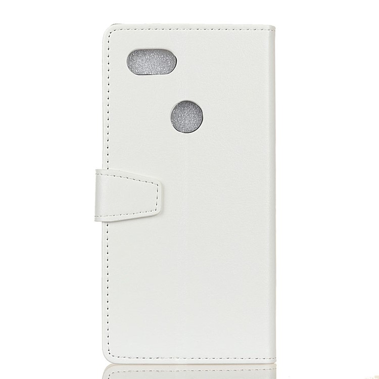 Crazy Horse Stand Leather Wallet Mobile Phone Shell for Google Pixel 3 - White-3