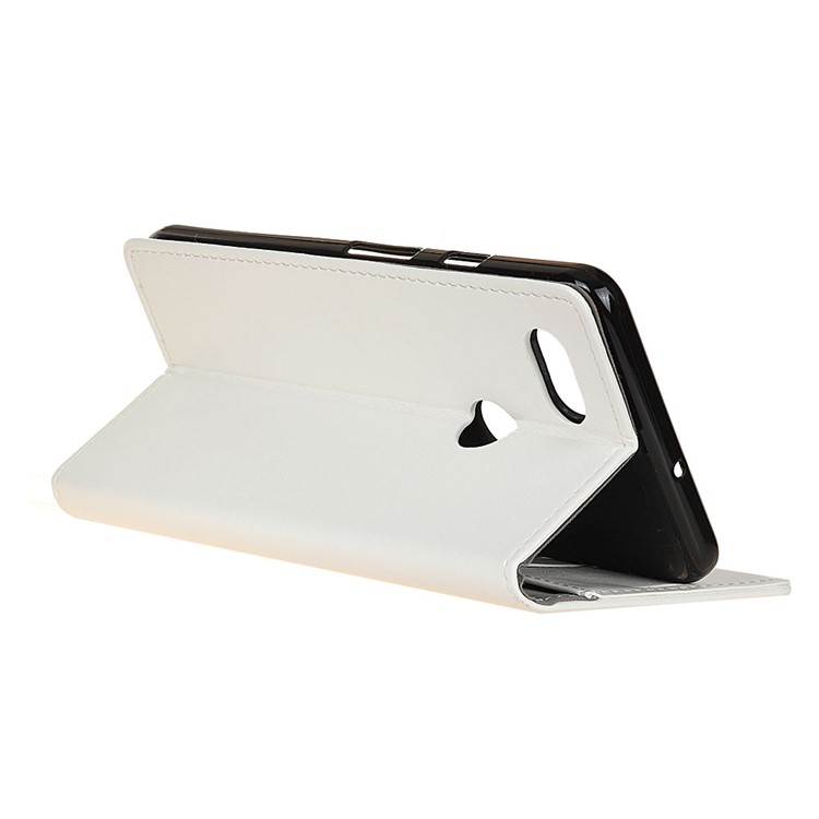 Crazy Horse Stand Leather Wallet Mobile Phone Shell for Google Pixel 3 - White-5