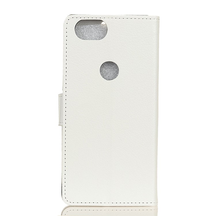 For Google Pixel 3 XL Litchi Grain Card Holder PU Leather Flip Cover Shell - White-3