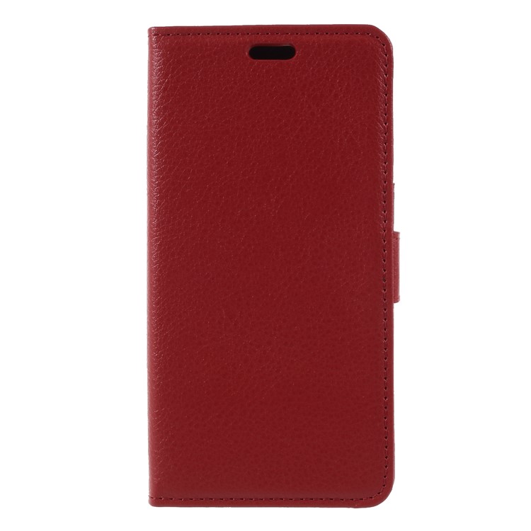 Litchi Texture Wallet Stand Magnetic Leather Mobile Phone Case for Google Pixel 3 - Red-3