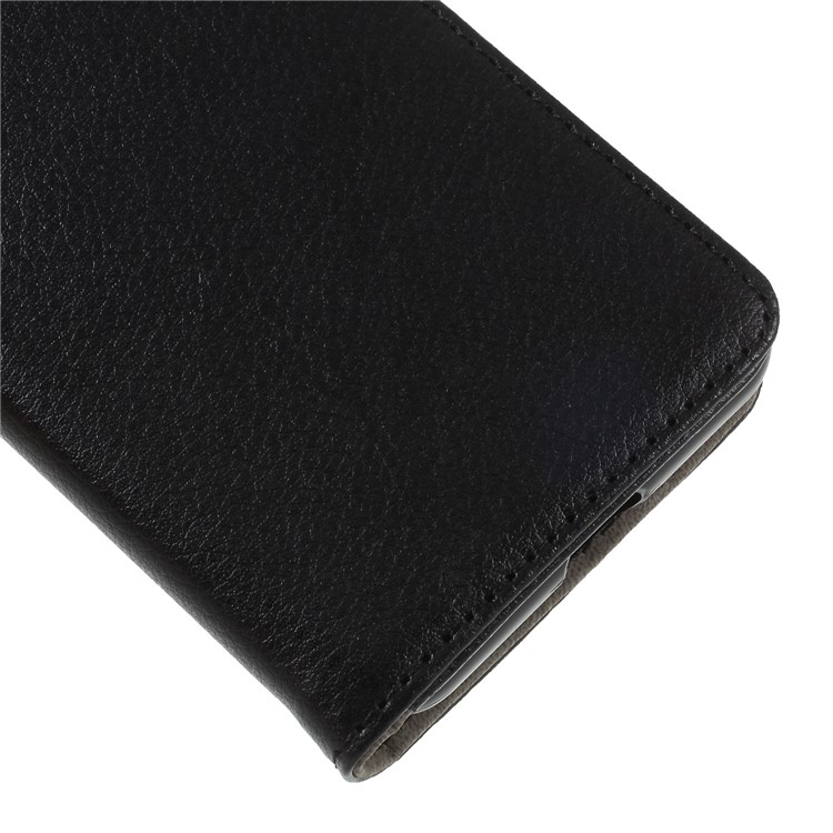 Litchi Texture Wallet Stand Magnetic Leather Mobile Phone Cover for Google Pixel 3 - Black-7