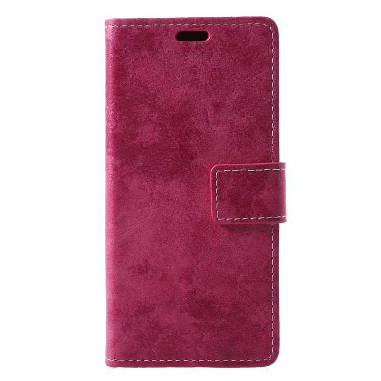 Vintage Style Leather Wallet Case for Google Pixel 3 - Rose-3