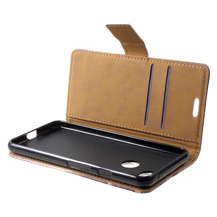 Pattern Printing Leather Stand Protection Shell for Google Pixel 3 - Eiffel Tower and Maple Leaves-5