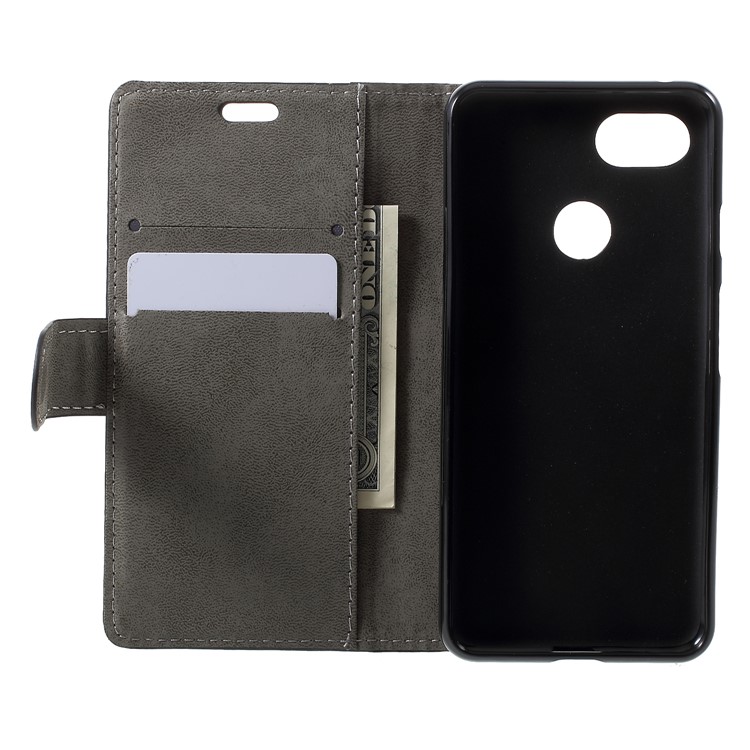 Wallet Leather Stand Cover for Google Pixel 3 - Black-5