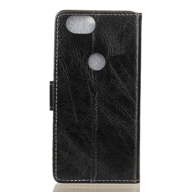 For Google Pixel 3 Vintage Crazy Horse Wallet Leather Phone Case - Black-3